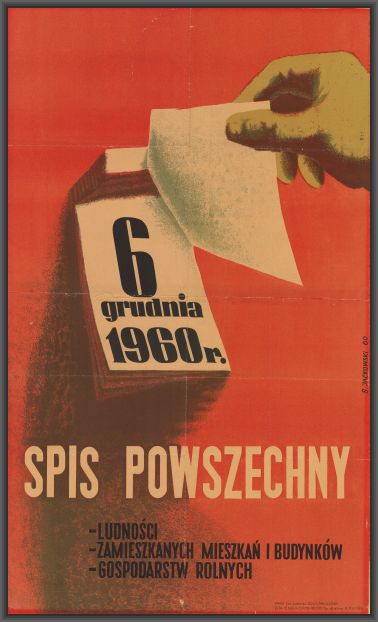 Plakat spisowy - 1960 r.